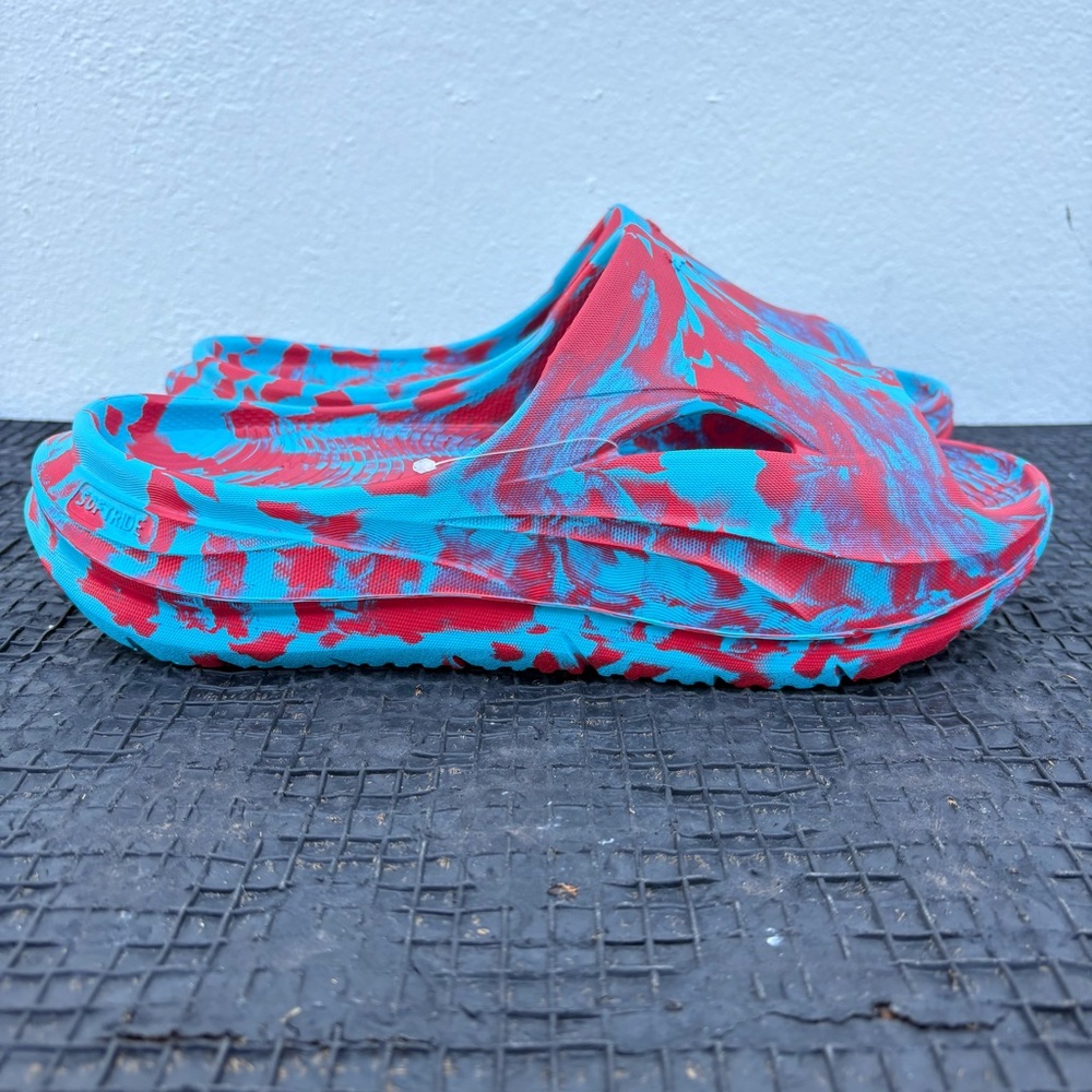 Puma Softride ZeroG Men’s Slides Red/Bright Aqua 40034308 Size 10 NWOB